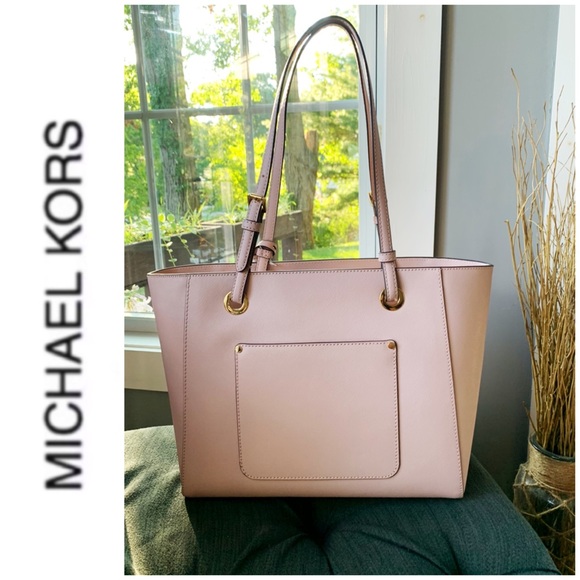 NWT authentic MK leather Walsh tote blossom - Picture 3 of 6